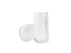 VASE H25 KLAR MUNNBLÅST GLASS
