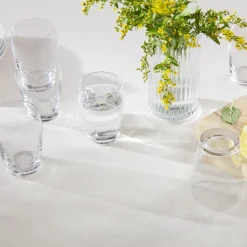 VASE H15,5 KLAR MUNNBLÅST GLASS