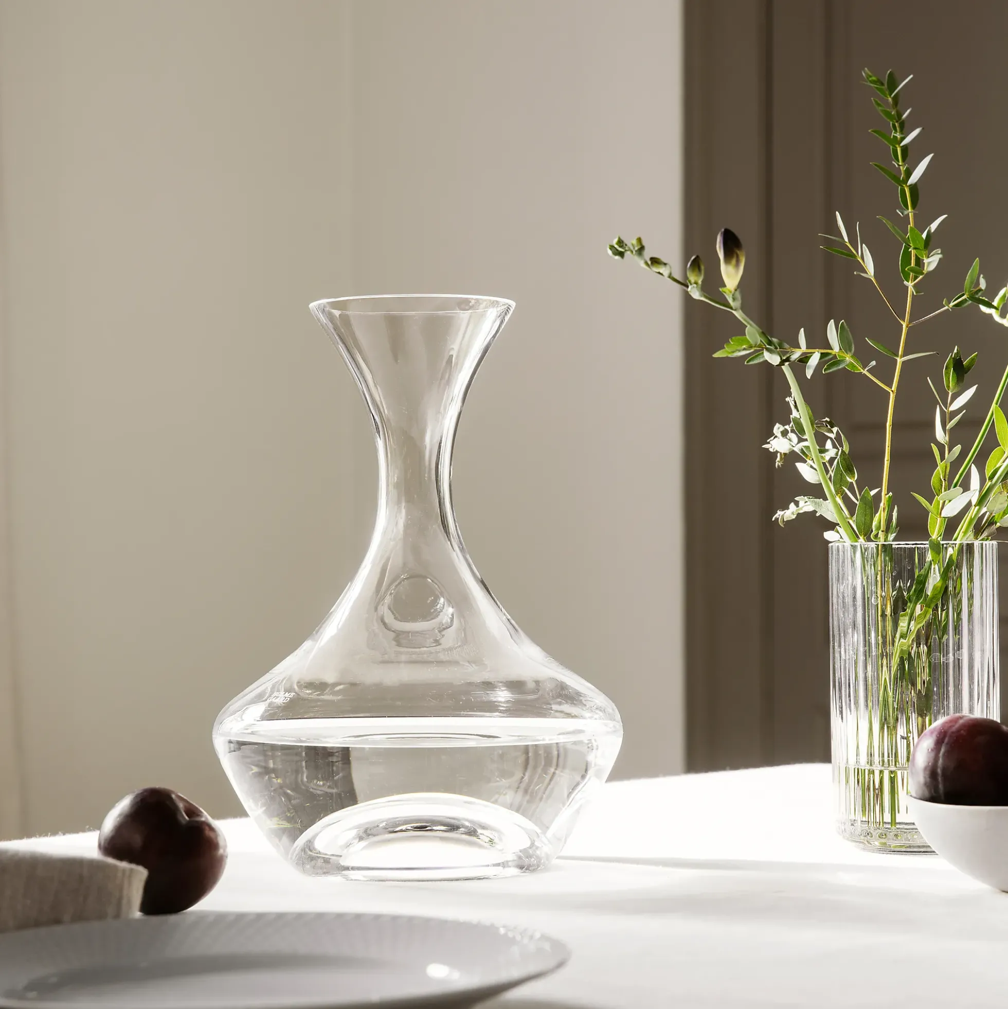 VASE H15,5 KLAR MUNNBLÅST GLASS