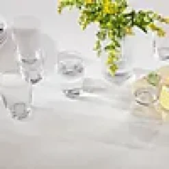 VASE H15,5 KLAR MUNNBLÅST GLASS