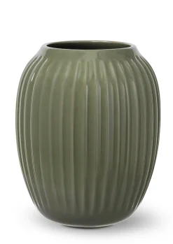 VASE H21 MØRK GRØNN