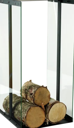 Vedstabler i stål og glass