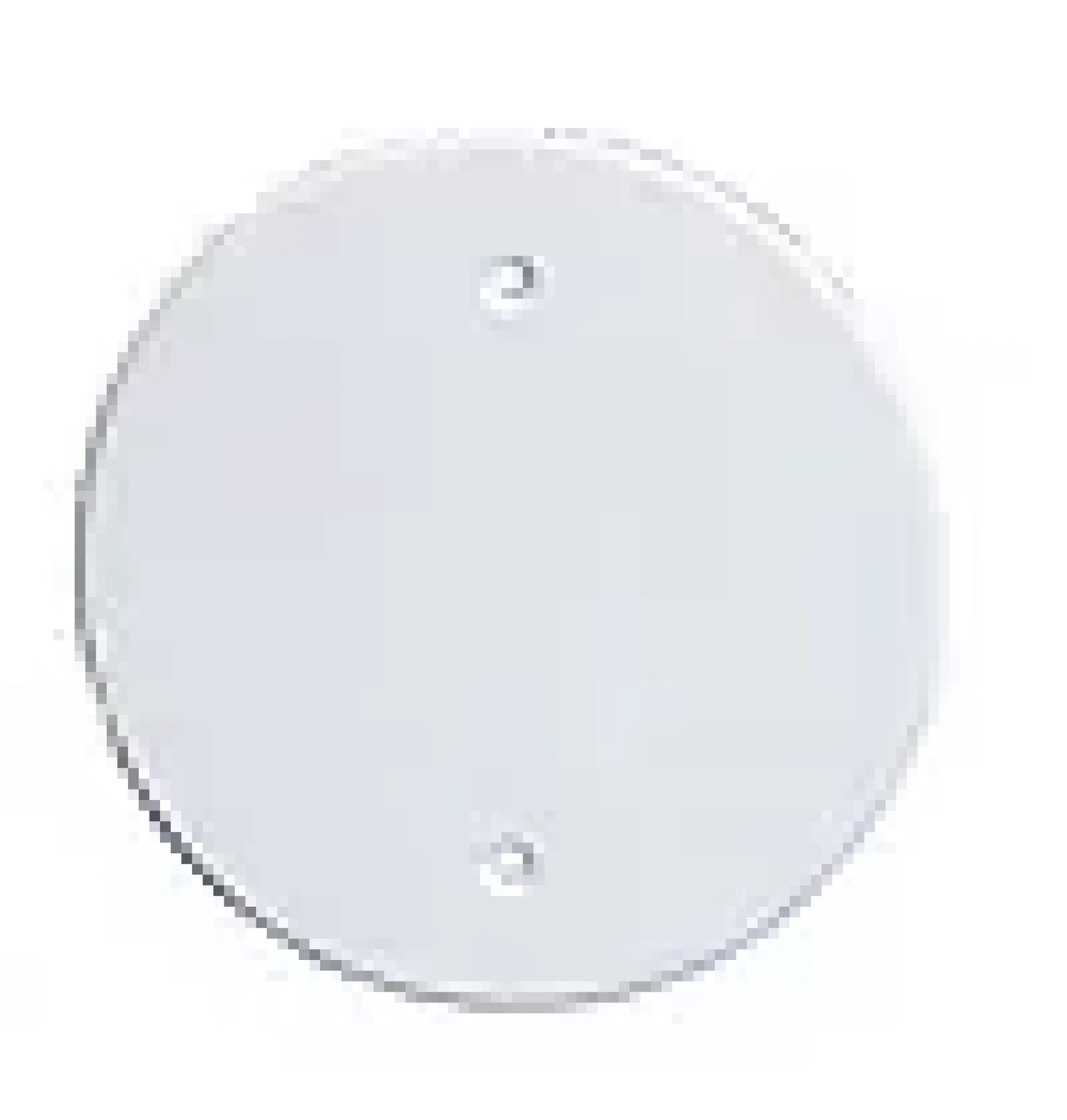 Vegglokk PVC hvit med skruefeste 92mm