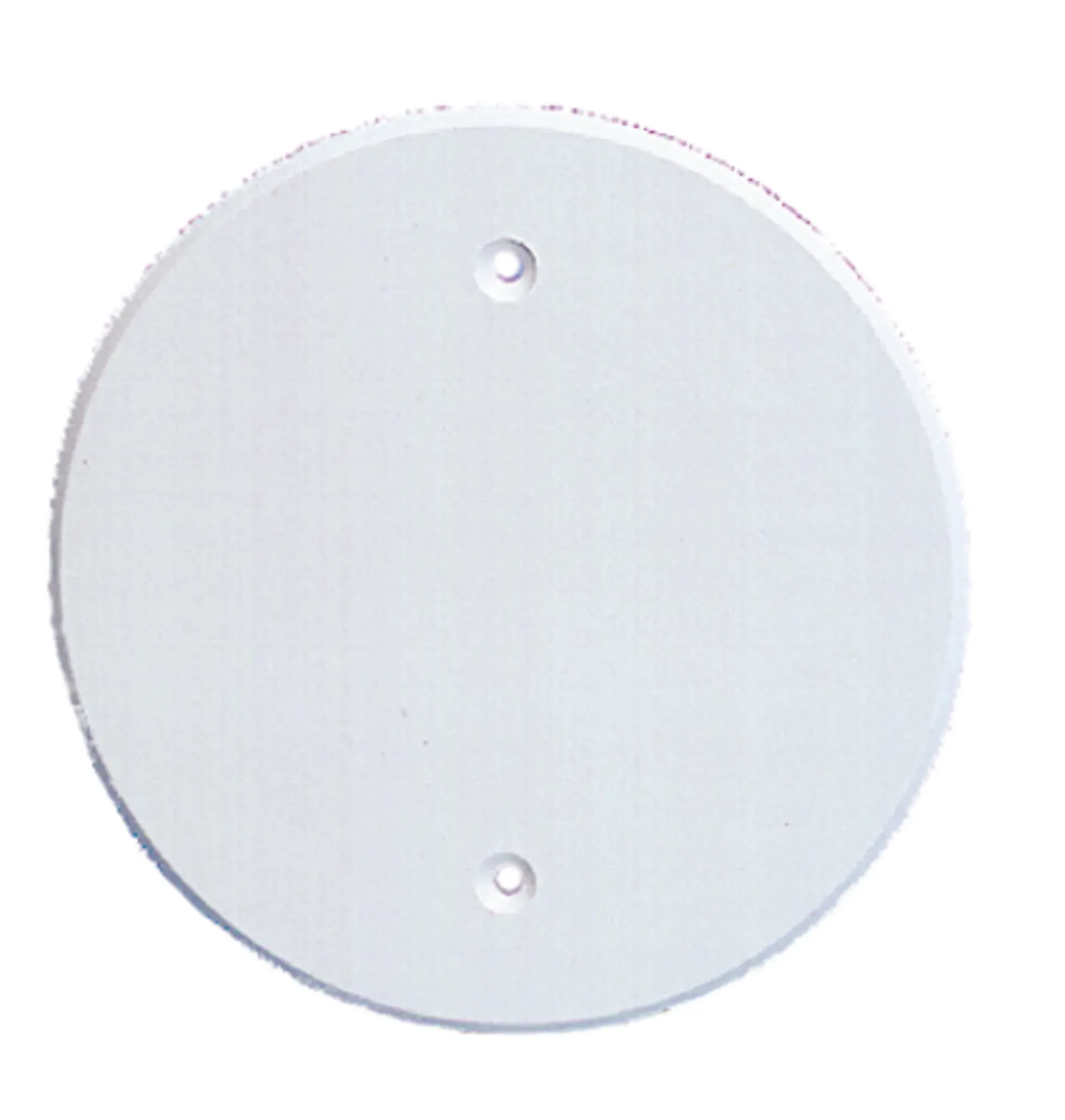Vegglokk PVC hvit med skruefeste 92mm