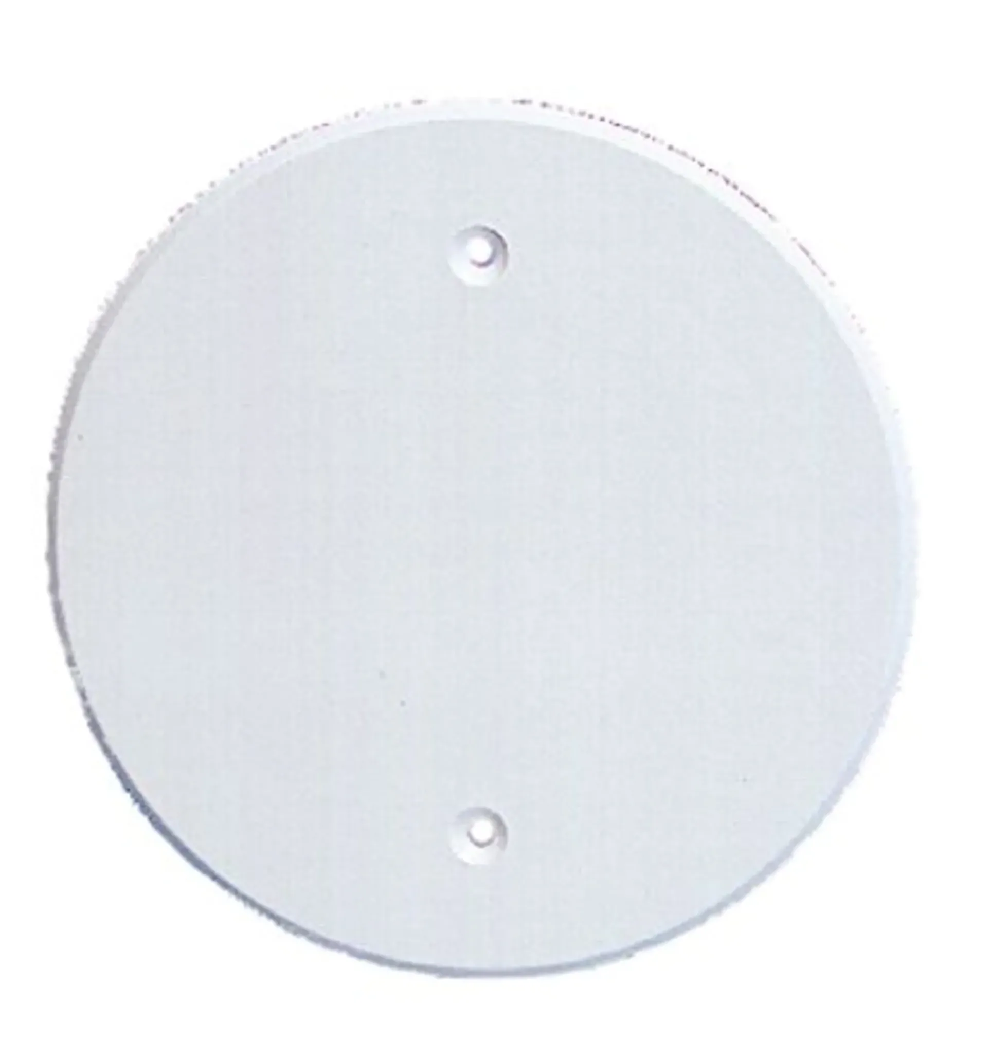 Vegglokk PVC hvit med skruefeste 92mm