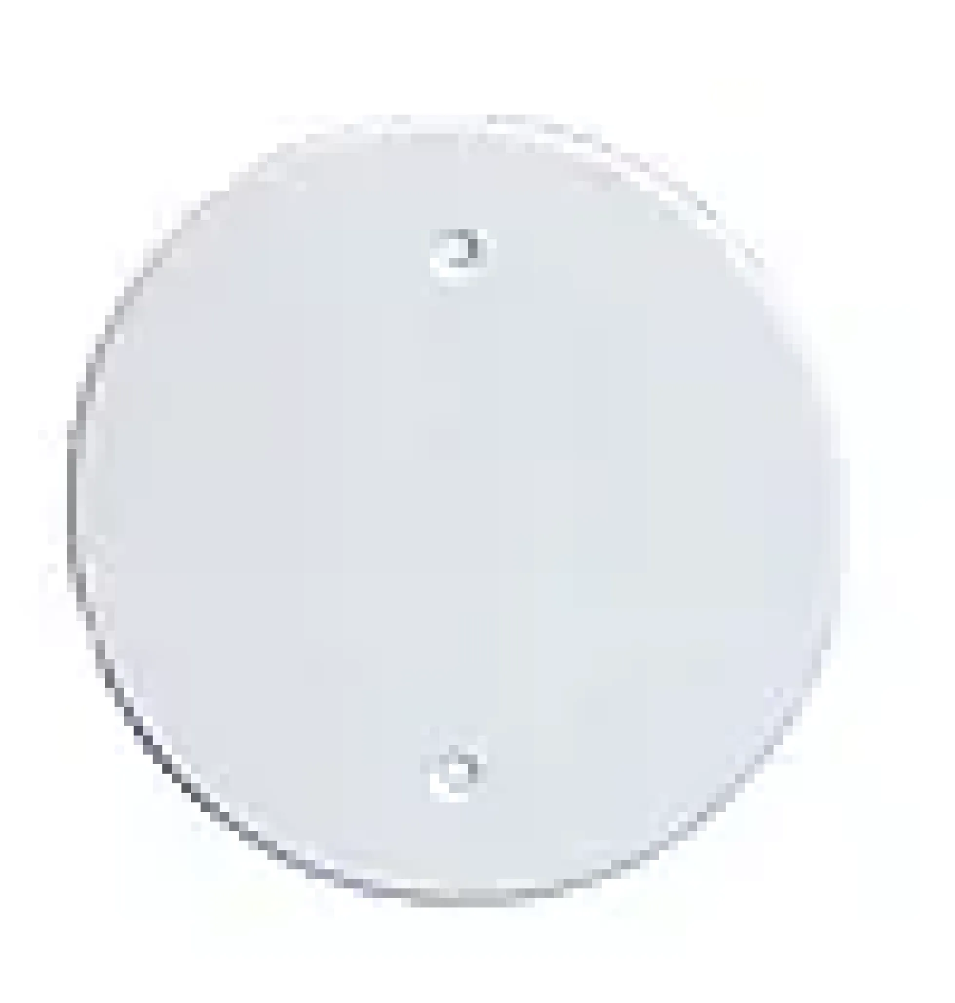 Vegglokk PVC hvit med skruefeste 92mm