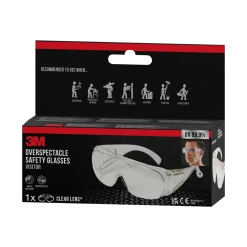 Vernebrille over brille med klar linse