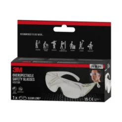Vernebrille over brille med klar linse