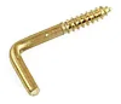 Vinkelkrok 2.7x40mm messing 6stk