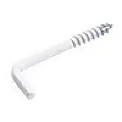 Vinkelskrue hvit epoxy 30mm 6stk