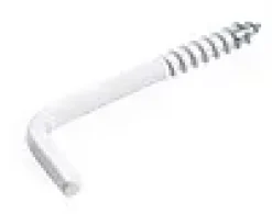 Vinkelskrue hvit epoxy 40mm 6stk