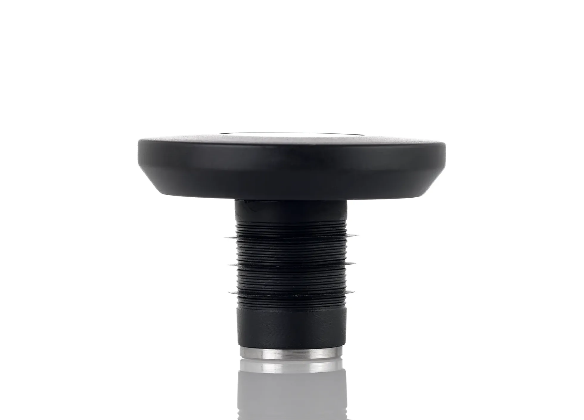 VINSTOPPER D5X3,5CM 18/8 STÅL PLAST SILIKON SVART