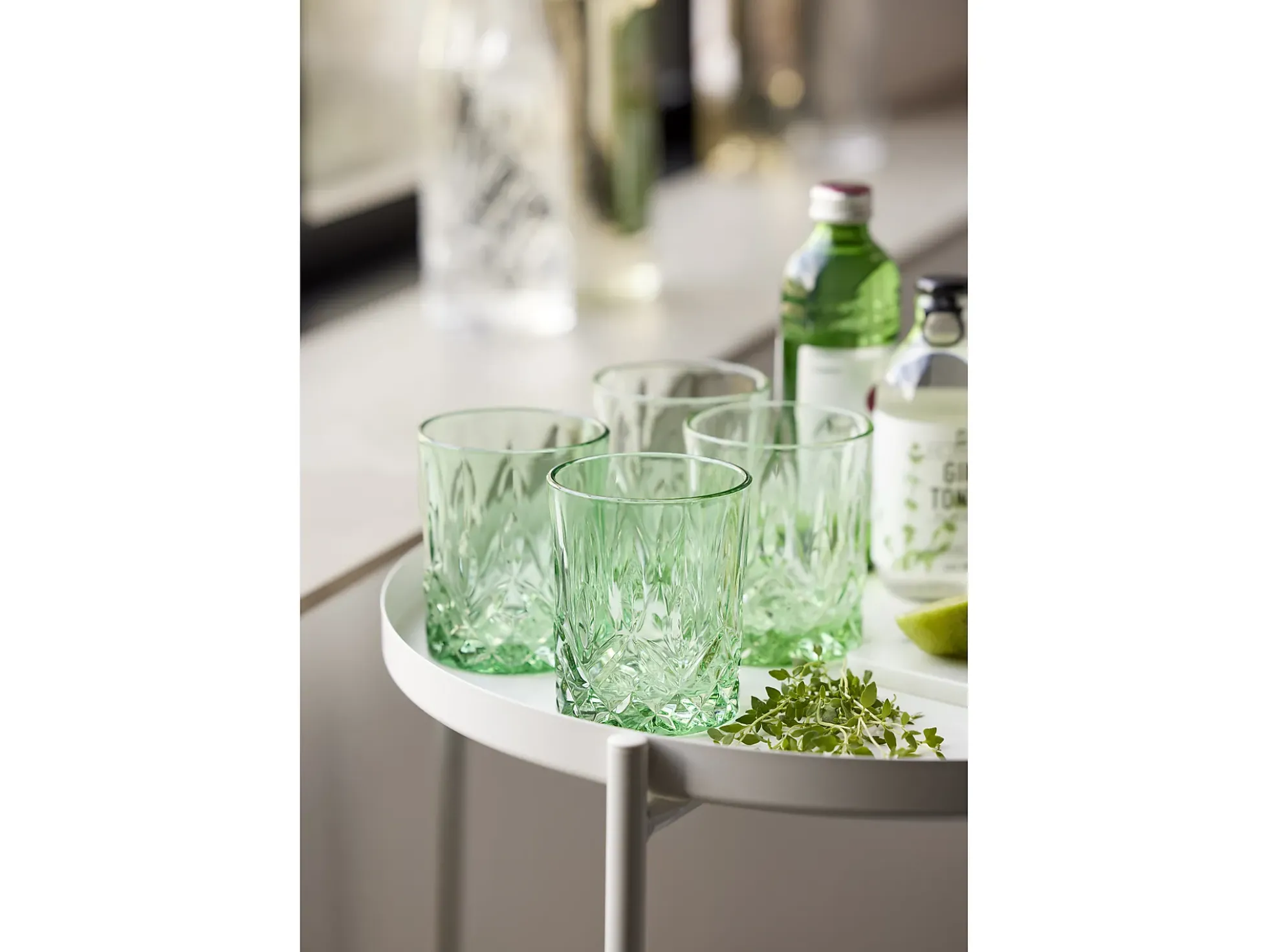Whiskyglass Sorrento Grønn 32cl 4stk