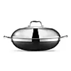 Wok med lokk 36cm hybrid