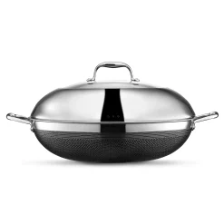 Wok med lokk 36cm hybrid