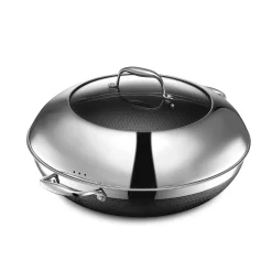 Wok med lokk 36cm hybrid